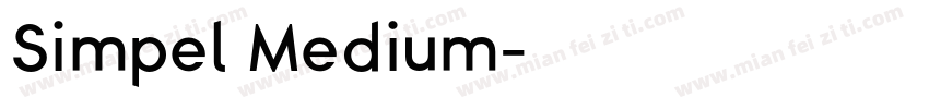 Simpel Medium字体转换